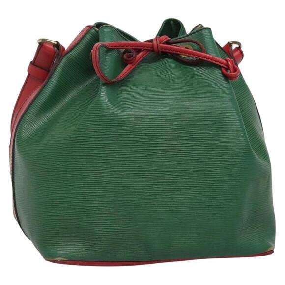 LOUIS VUITTON Epi Petit Noe Shoulder Bag Bicolor Green Red M44147 - Picture 1 of 16